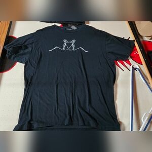 Vintage Early 2000s Trucker Girl Skull Skeleton Shirt